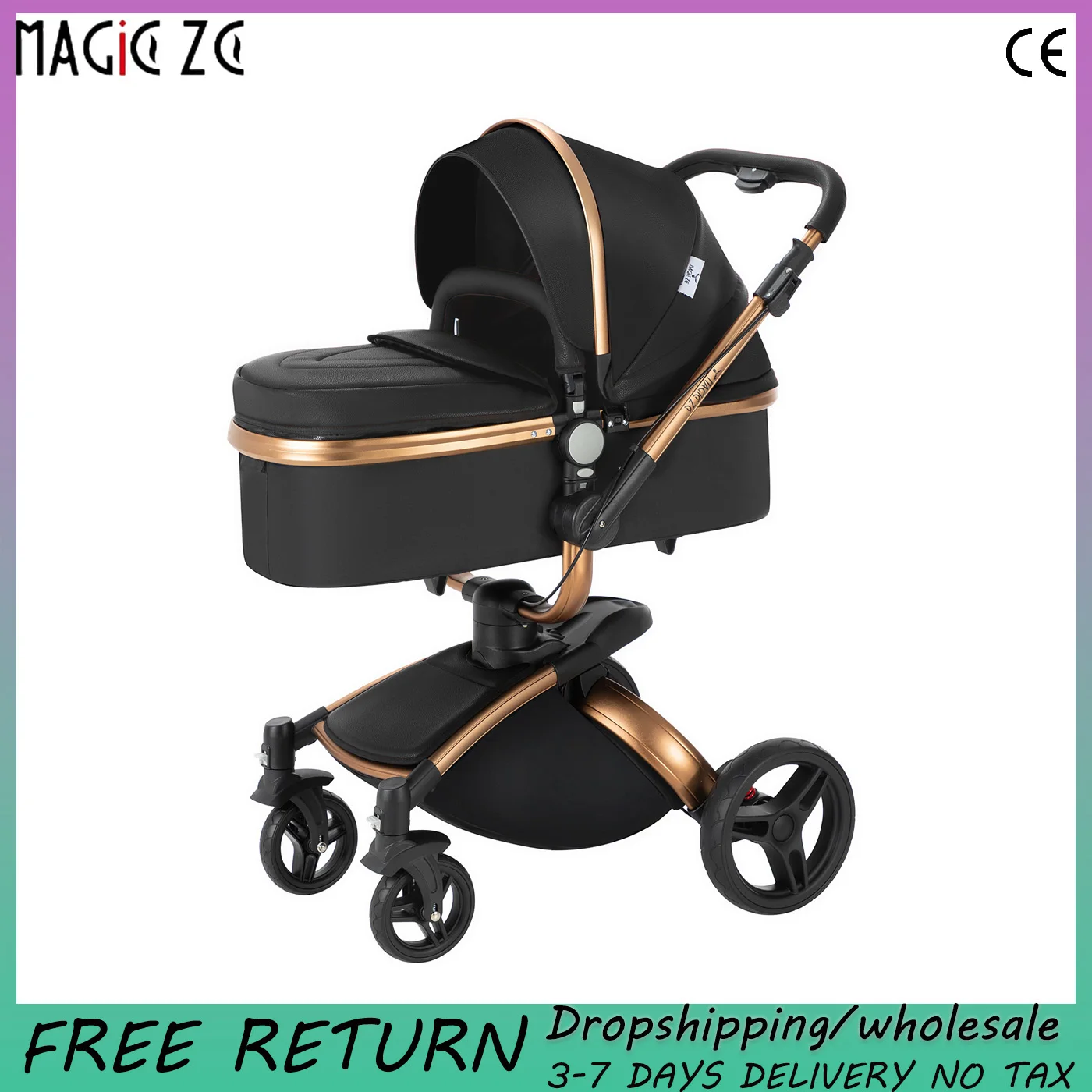

Baby Stroller Baby Car Baby Bed 2 in 1 Newborn Stroller Safety Carriage 2 in 1 Stroller Luxury High Landscape Kid Travel Trolley