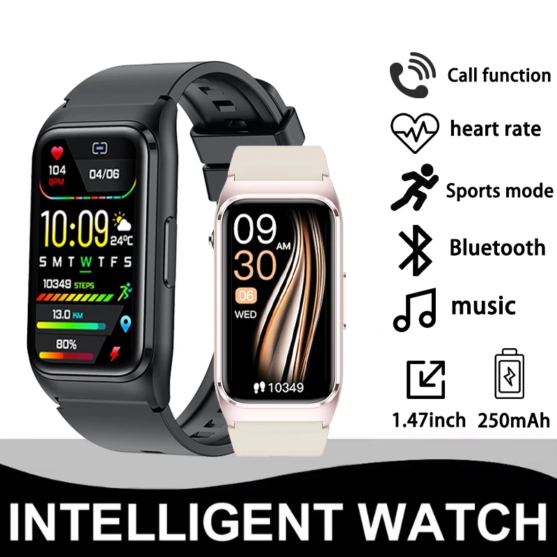 

Новые умные часы 1,47 дюйма, 172*320 сенсорный экран, мониторинг сердечного ритма, здоровья, IP68, водонепроницаемые, спортивные, умные часы с режимом фитнеса