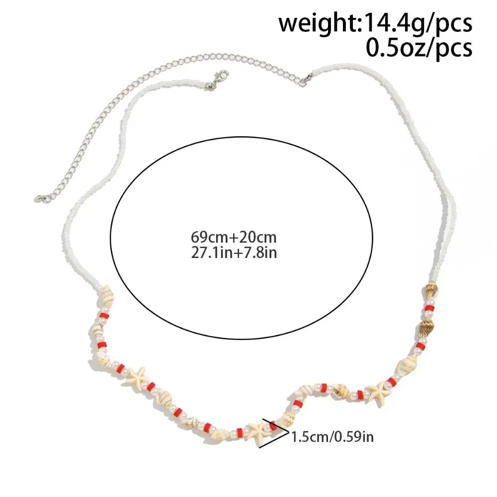 Поясная цепочка с искусственным жемчугом для женщин, бохо, морская звезда, раковина, бикини, поясные ремни, украшения для тела, цепочка на живот из бисера, летний пляж