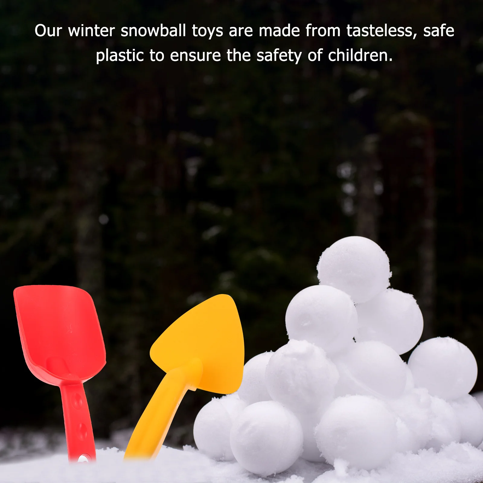 1 Set Of Snow Play Tools Kids Building Shovel Portable Funny Outdoor Children For Sand Beach Winter Snow Dredging