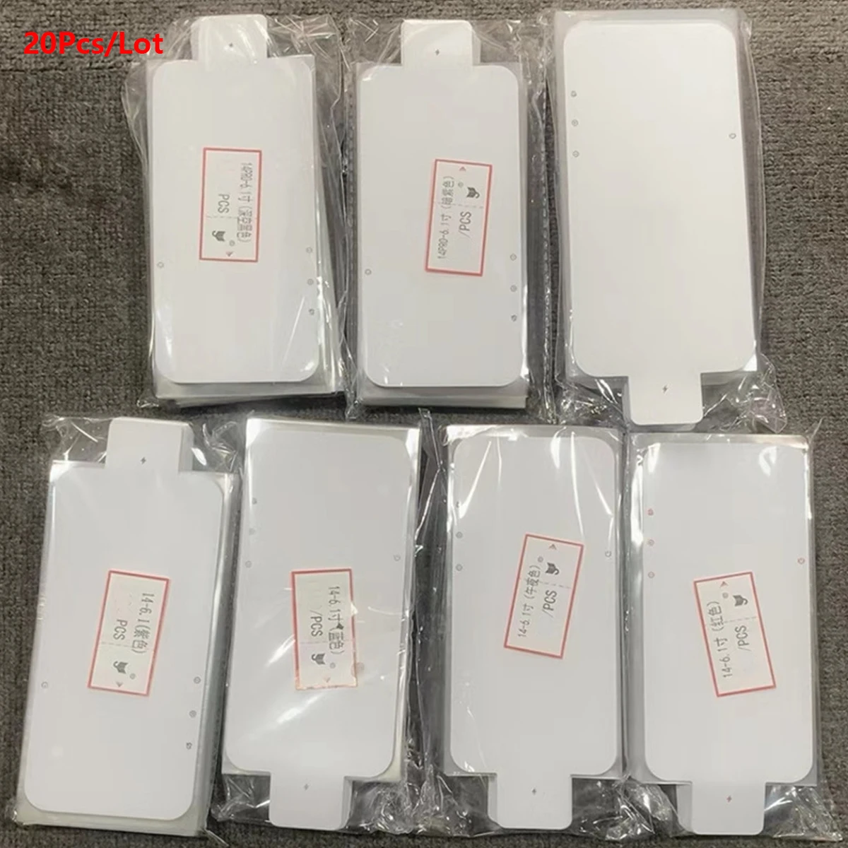 20Pcs New Front Plastic Factory  Film For iPhone 15 Pro Max 13 12 Mini 11 14 Pro Max Plus Mobile Phone LCD Screen Protector