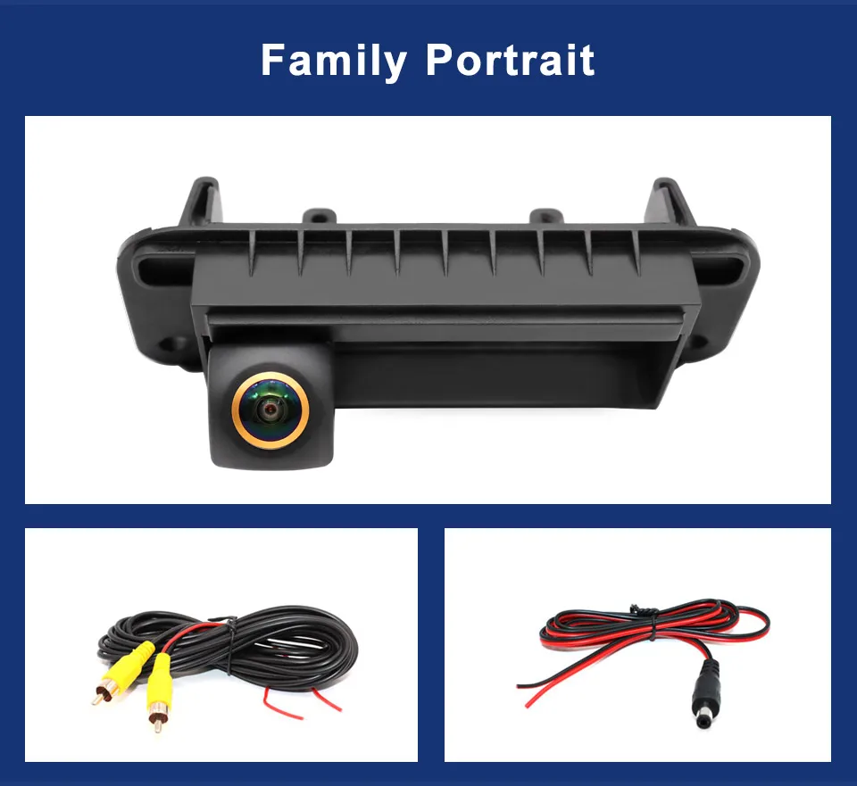 Für Mercedes Benz C W204 C180 C200 C260 Stamm Griff Backup Kamera CCD Auto Rückansicht Kamera AHD 1080P Reverse parkplatz Kamera – Detail 7
