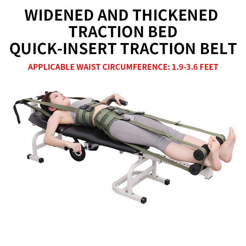 New PU Leather Medical Lumbar Pain Tensioner Back Hospital Same Pattern Traction Bed Cervical and Lumbar Traction Bed