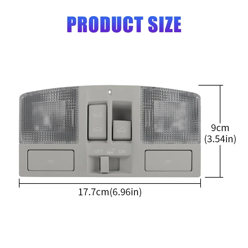 Overhead Sunroof Reading Light Console w/Dome Light Sunroof Switch For Mazda 3 2010 2011 2012 BBM6-69-970B-75 ﻿ BBM669970B75