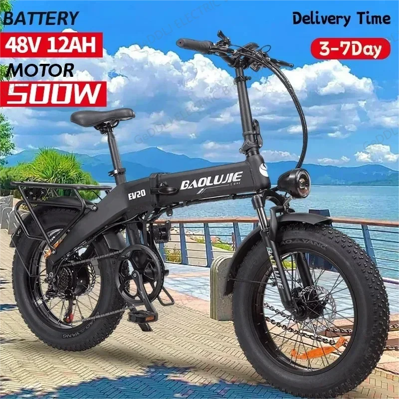 

BLJ DZ2017 EU Stock Folding Electric Bicycle 750W Motor 48V12Ah Aluminum battery Fat Tire Ebike Snow double electric bike