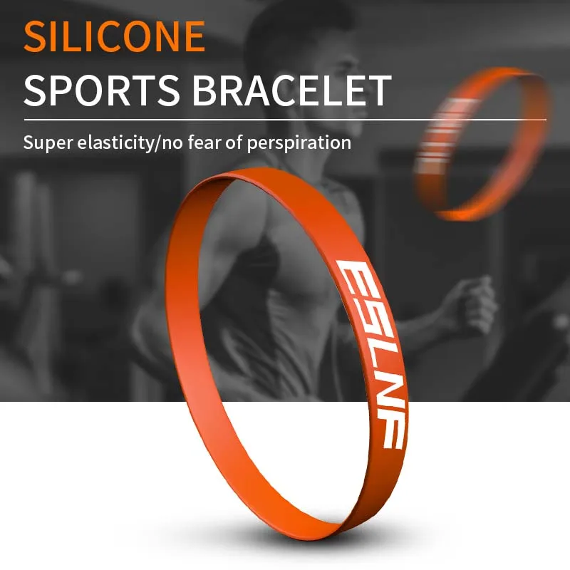 맞춤형 방수 부드러운 탄성 고무 스포츠 손목 밴드 실리콘 손목밴드