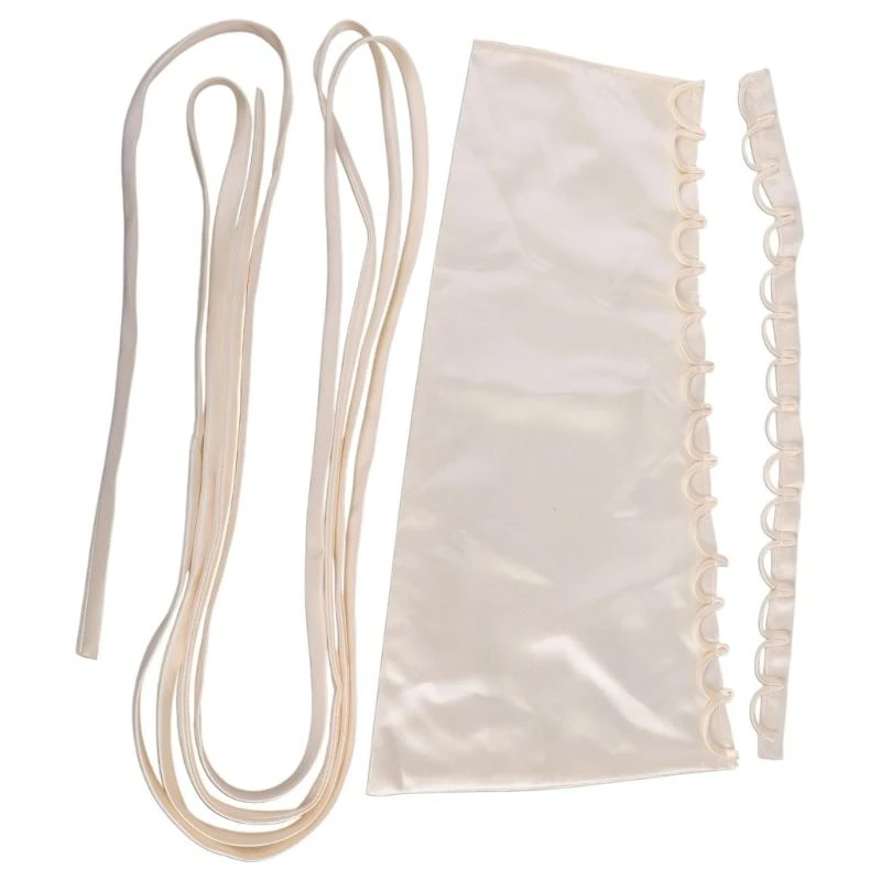 

DXAE Satined Corset Laceup Back Kits for Wedding Gown Corset Back Set 4Meters Length