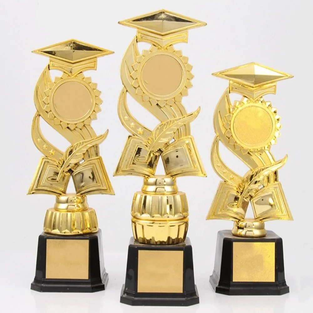Plastic Golden Awards Trophy Model Graduation Children's Small Prize Cup Craft Souvenirs Competition Winner Award Trophy Toy