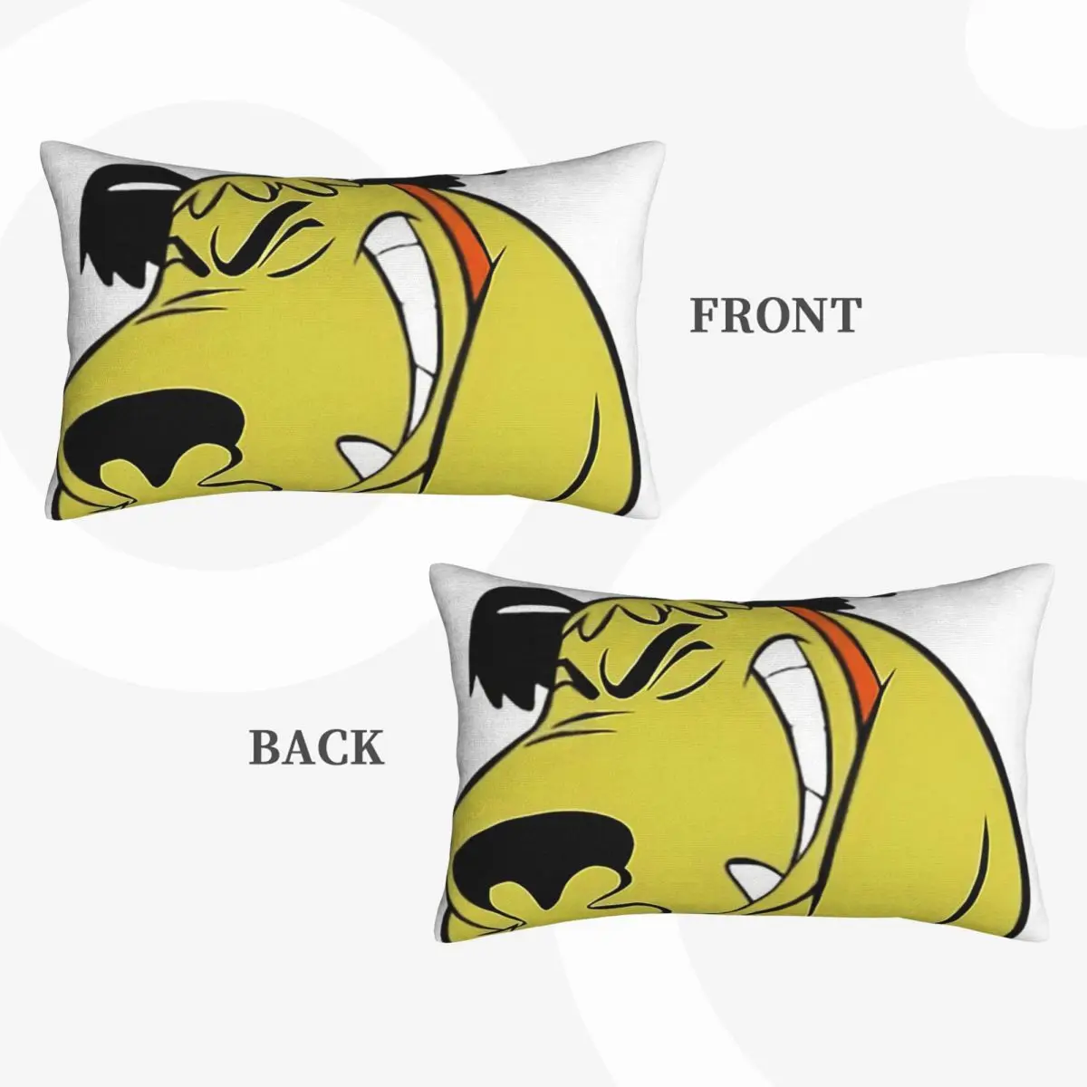 Muttleys Laughings Classic Wackys Racess Cartoon Dog Rectangle Pillowcase Cushion Cover Bedroom Bed Home Comfort Throw Pillow