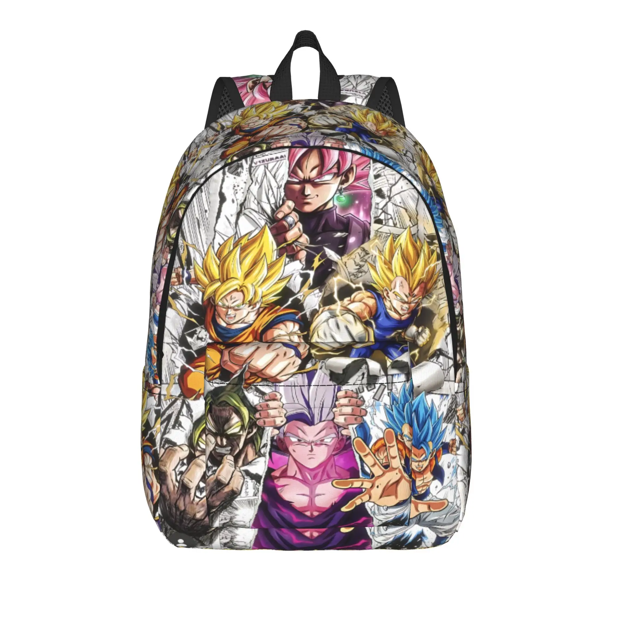 Fashion Dragon Ball Z Goku Backpack  Mochilas Good Quality For Work Zipper Closure Rucksack