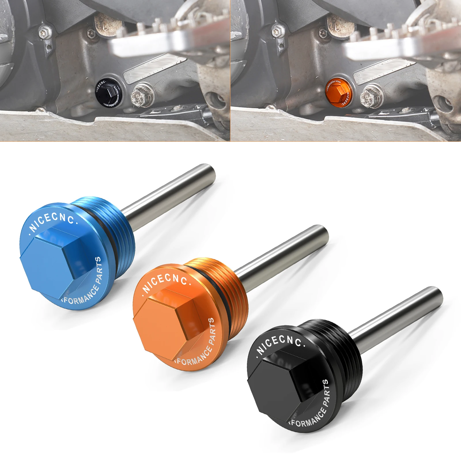 

For 08-23 KTM 690 Enduro/R SMC 690 SMCR Left Magnetic Oil Drain Plug for Husqvarna 701 Enduro Supermoto 16-23 GasGas ES SM 700