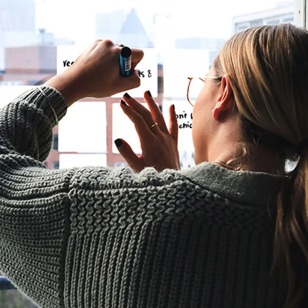 2 مجموعات ملصقات السبورة 10x10 سنتيمتر قابلة لإعادة الاستخدام قابل للغسل الجاف محو لوحة الرسم ل الفن الحرفية جدار الديكور الفصول الدراسية #1