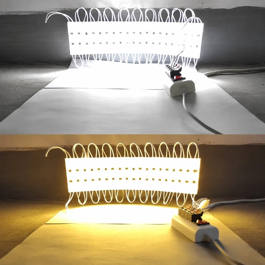 220V Highlight Led Module 20PCS Waterproof Foldable COB Light Strip Backlight Shop Banner Luminous Character Outdoor Decoration view 2