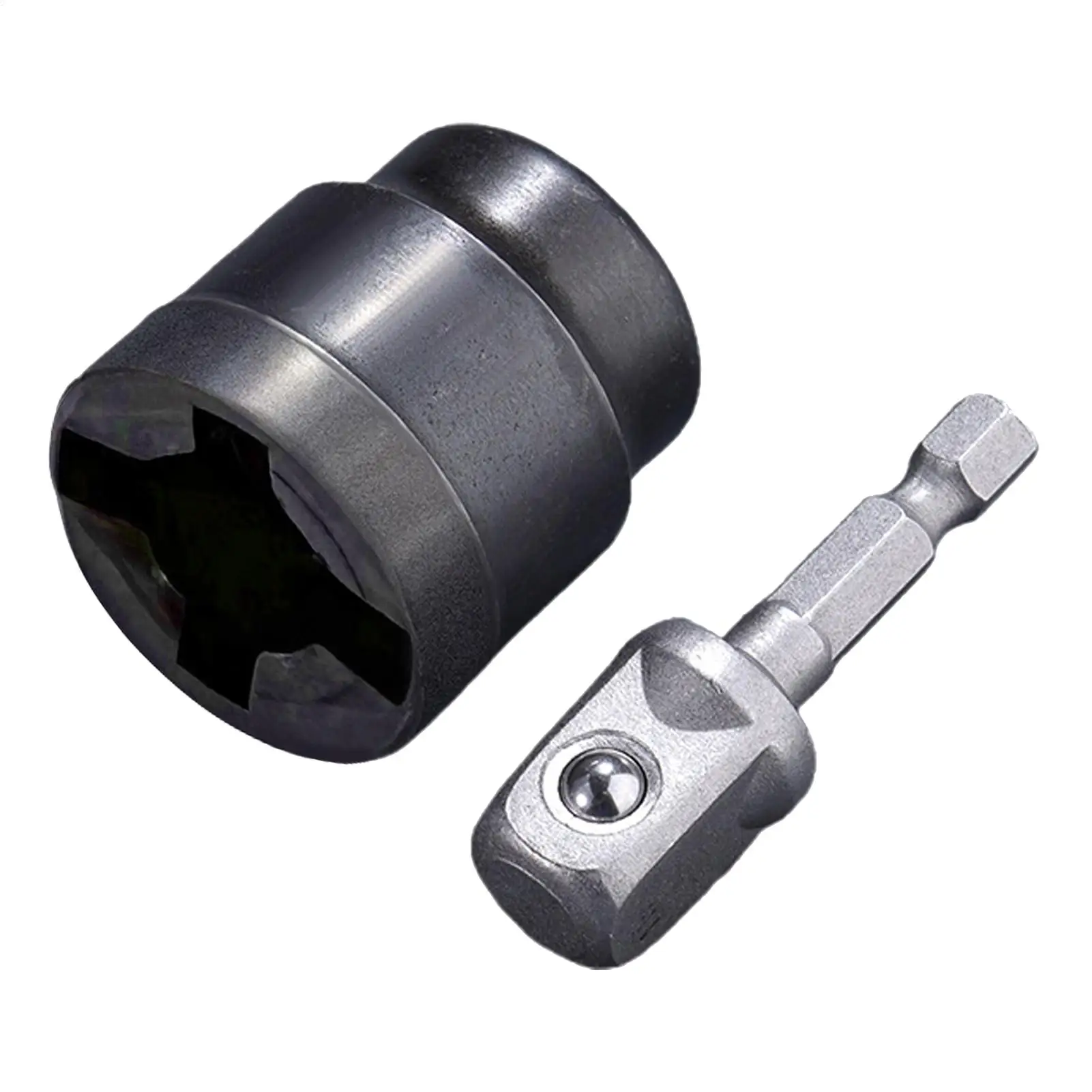 

Universal Scissor Car Jack Adapter Rv Stabilizer Jack Drill Adapter Car Disassemble Tool Steel Ball Joint Rod Impact Wrench Tool
