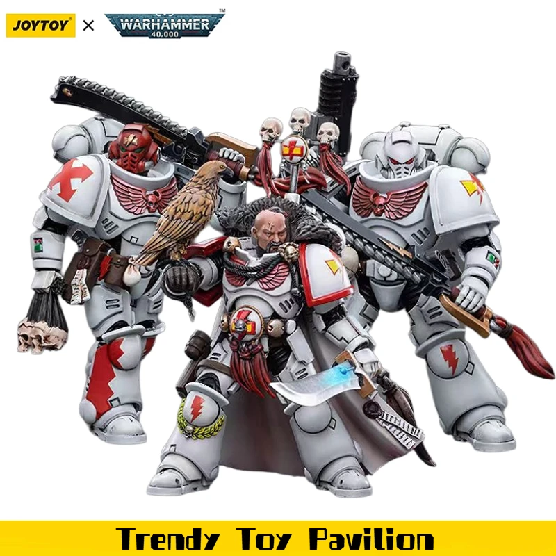 

【JOYTOY】Фигурка Warhammer 40K White Scars Assault Intercessor Brother Batjargal Sergeant Tsendbaatar Kor'sarro Khan, масштаб 1/18