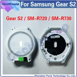 For Samsung Gear S2 Classic SM-R720 SM-R730 SM-R732 S2classic Watch Housing Shell Battery Cover Back Case Rear Cover Glass Lens