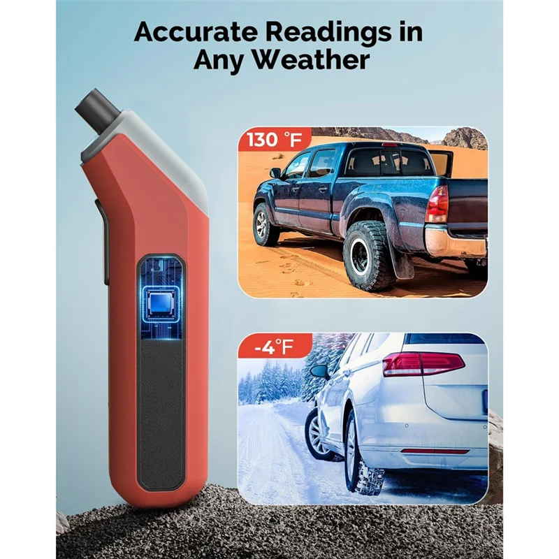 A84E-Industrial Tire Gauge Digital 3-200 PSI, Calibrated To ANSI B40.7 Grade 2A Plus-Minus 0.5% Pressure Tester