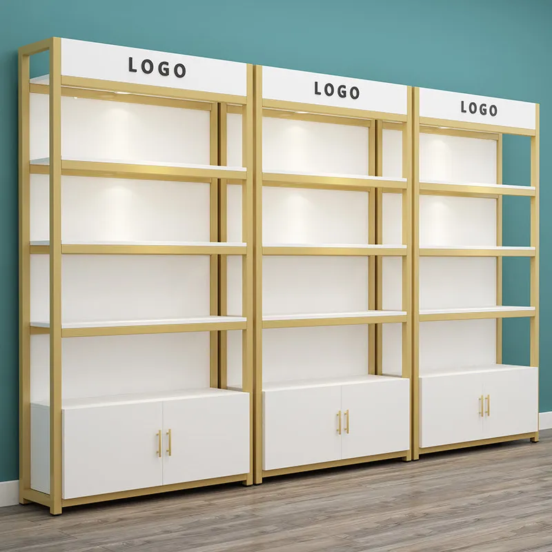 Kosmetik Vitrine Schönheitssalon Produkt Vitrine Regal Mehrschichtige Hautpflegeprodukte Friseurladen Regal Display Ca