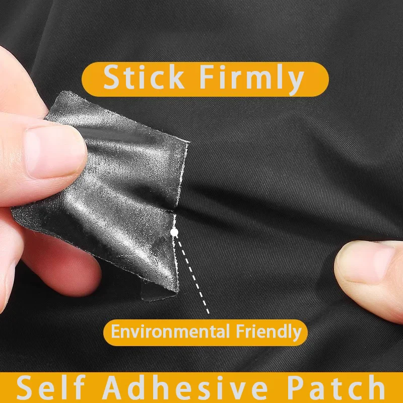 Self Adhesive Patches for Down Jackets Black Washable Patch Clothing Sticker Repair Apparel Sewing Fabric Accessories