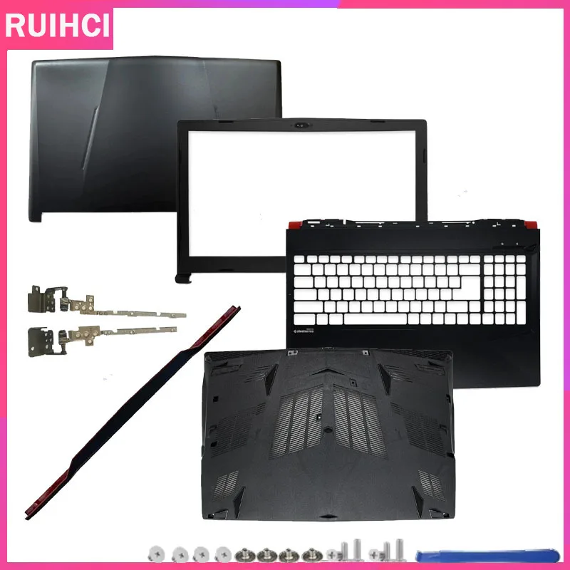 

For MSI GL63 MS-16P7 16P6 16P5 New Laptop LCD Back Cover Front Bezel Palmrest Bottom Case Hinges