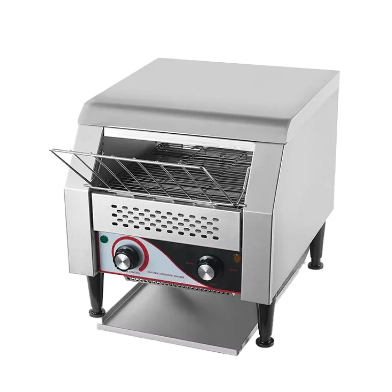 

Snack Equipment Stainless Steel Electric Conveyor Toaster Good Quality For Bakery