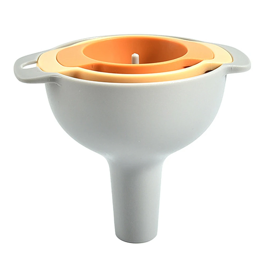 

Kitchen Funnel Cooking Oil Strainer Liquor Saving Hanging Easy Transfer Sieve Beans Herbs Spill Free