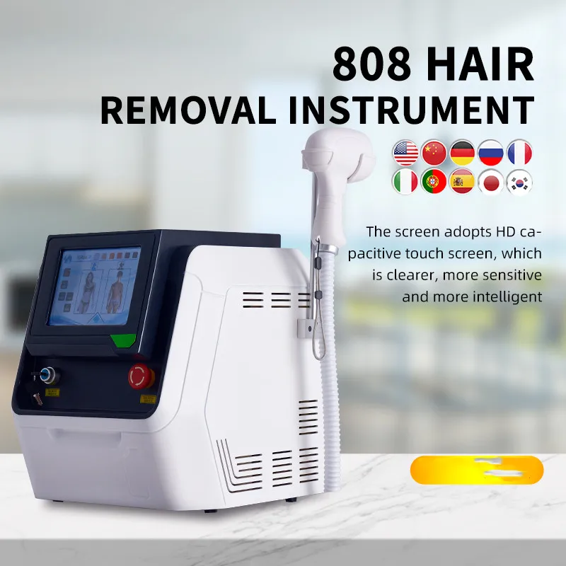 

Diode Laser Hair Removal Machine professional 808nm Ice Platinum 755 808 1064 nm 3 Wavelength beauty machine Salon Equipment