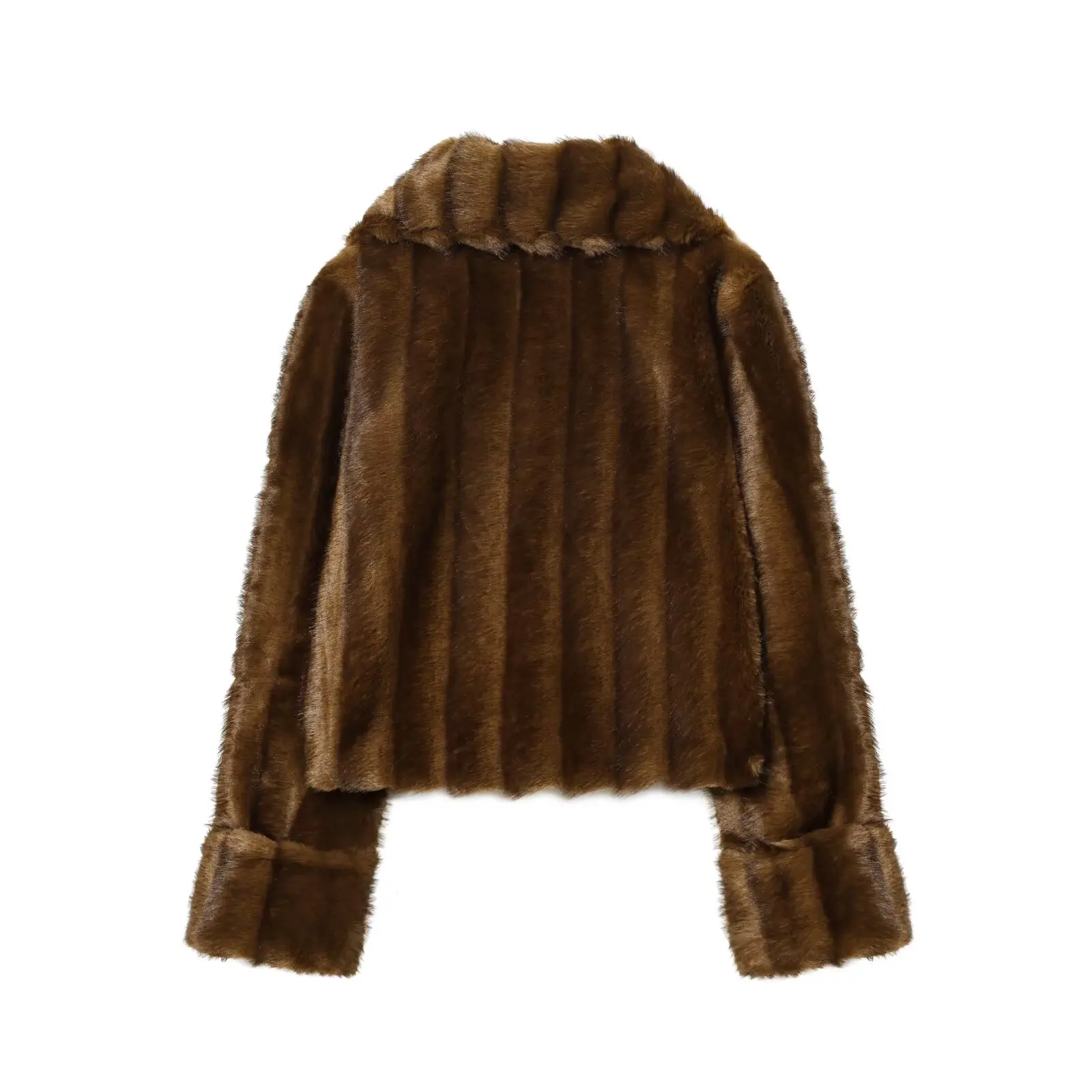 Women's Faux Fur Jacket 2026 Autumn Winter New Fashion Loose Comfortable Polyester Casual Outerwear