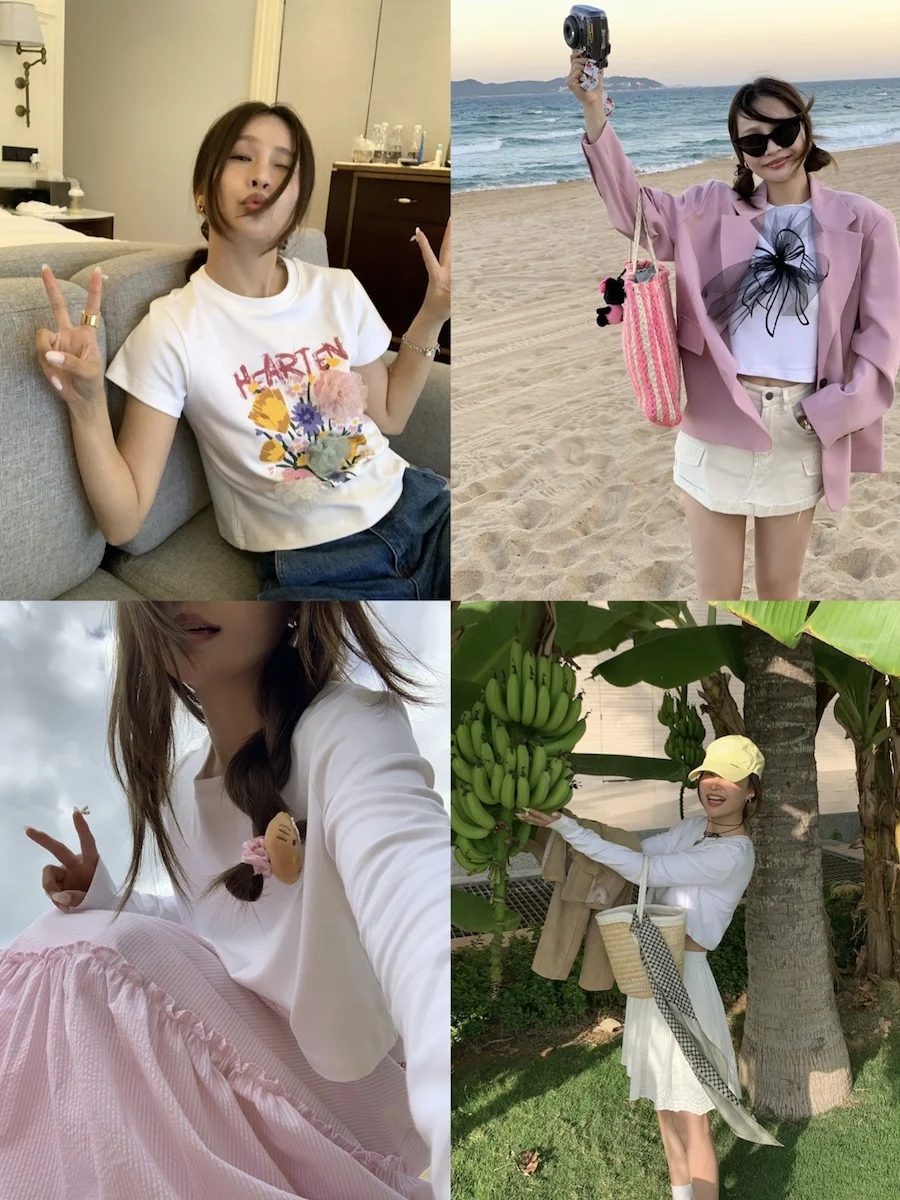 

Bluetique: Удобная хлопковая футболка с длинным рукавом, цветочным узором и узлом, чисто белая, женская, модная