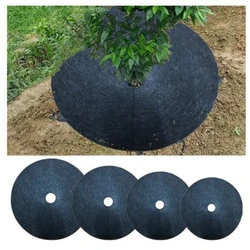 Tapetes de protección para árboles, mantillo de tela de Control ecológico, anillo redondo, barrera para malas hierbas, cubierta de plantas para jardines interiores y exteriores, 1 piezas