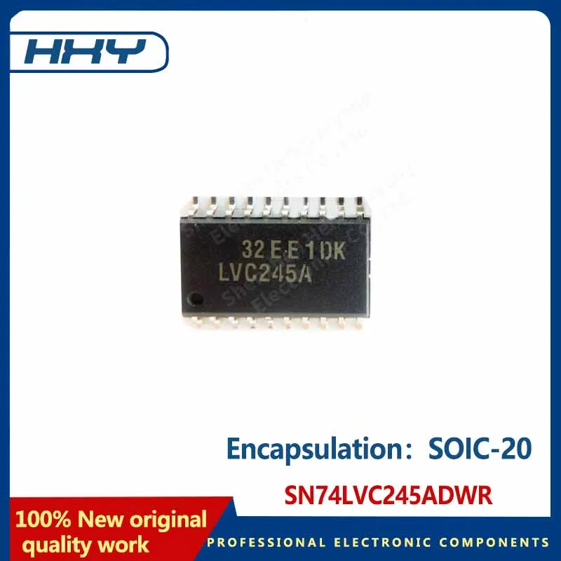 10pcs  SN74LVC245ADWR package SOIC-20 tri-state output eight-bus transceiver chip