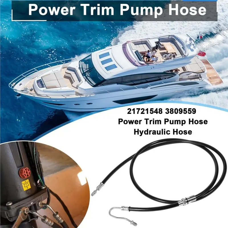Replacement Line Power Trim Pump Hydraulic Hose Replaces 21721548 3809559 ORB22300 For Volvo Penta DPH DPR Stern Drives
