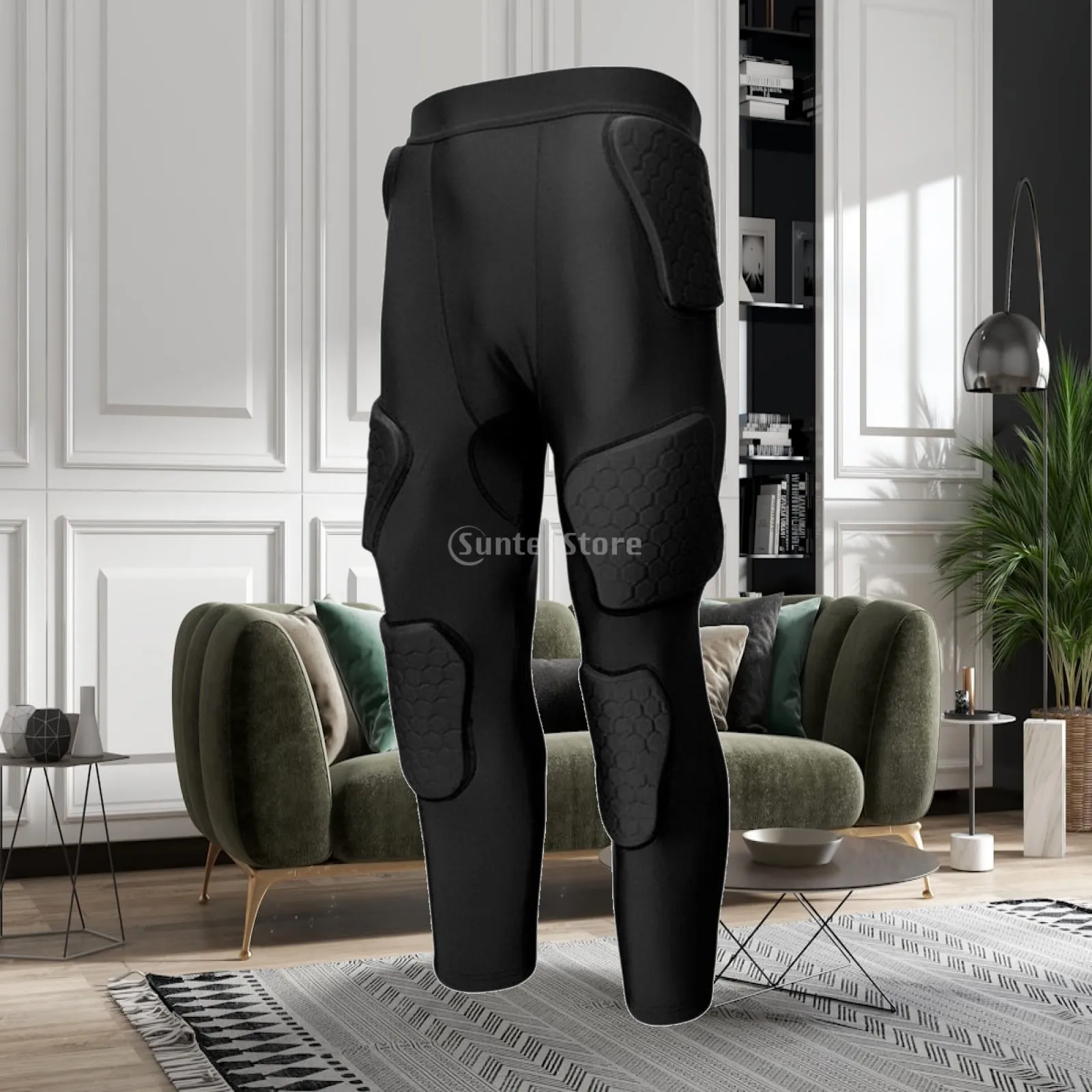 Athletic Impact Absorbing Adult Protective Pants with Knee Pads Goalkeeper Pants for Football Cycling Rugby