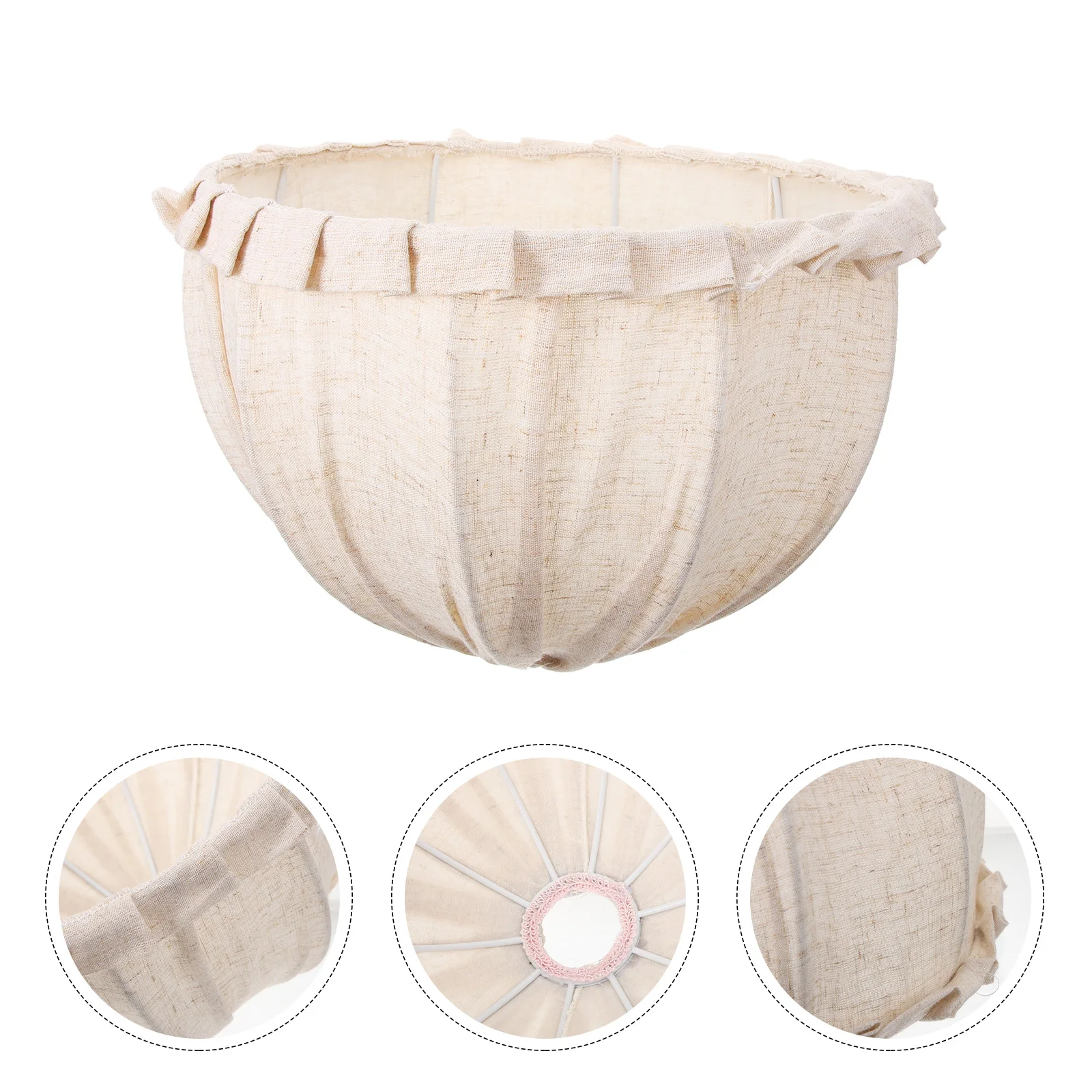 

Rustic Fabric Lamp Shade Pendant Lamp Replacement Large Lampshade for Home Indoor Bedroom Living Room Decorative Table Light