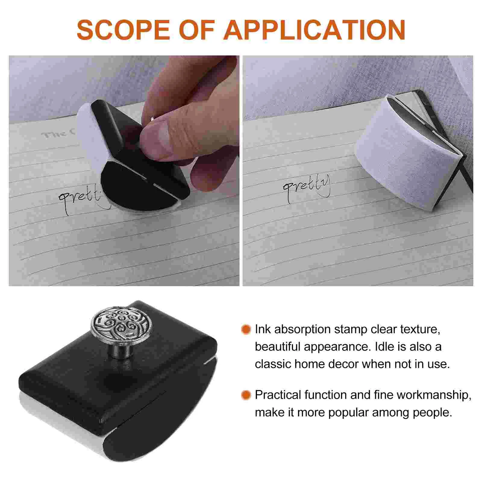 Ink Absorber School Rocker Blotter for Pen Writing Wooden Quick Drying Tool Absorption Office Quick-Drying Tools