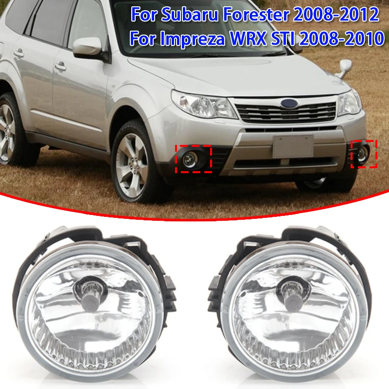 1Pair Car Front Bumper Fog Lights Led Daytime Running Light for Subaru Forester 2008-2012/Impreza WRX STI 2008-2010