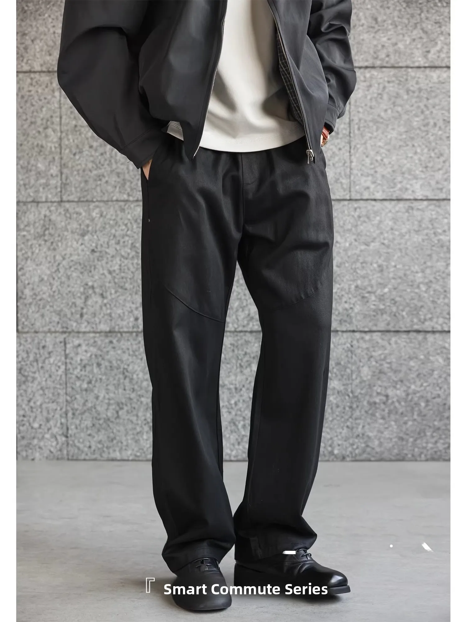 

Loose Men's Casual Pants Color Vintage American Sle Drapey Wide Leg Pants Spring Autumn New Arrival