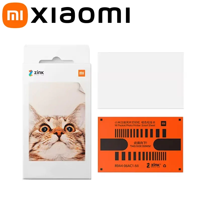 Original Xiaomi ZINK Taschendruckerpapier Selbstklebender Fotodruck 20/40/60/80/100 Blatt Xiaomi 3 Zoll Mini-Druckerpapiere