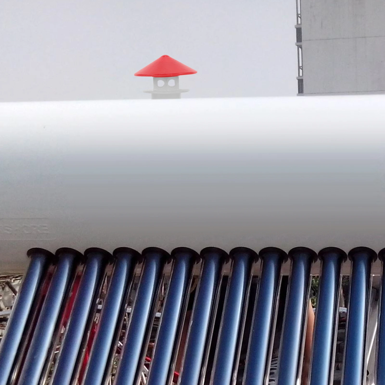 

5pcs Replacement Exhaust Caps for Solar Water Heater Umbrella Vent Cover Durable Plastic Waterproof Rainproof Deflation Hat