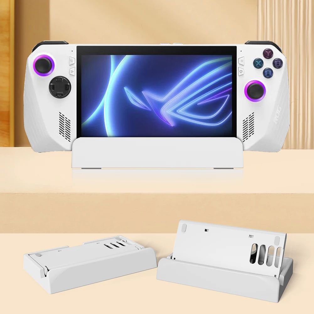 

Настольная подставка для игровой консоли с противоскользящей силиконовой накладкой, портативная игровая подставка с охлаждающим элементом для ASUS Rog Ally/Steam Deck