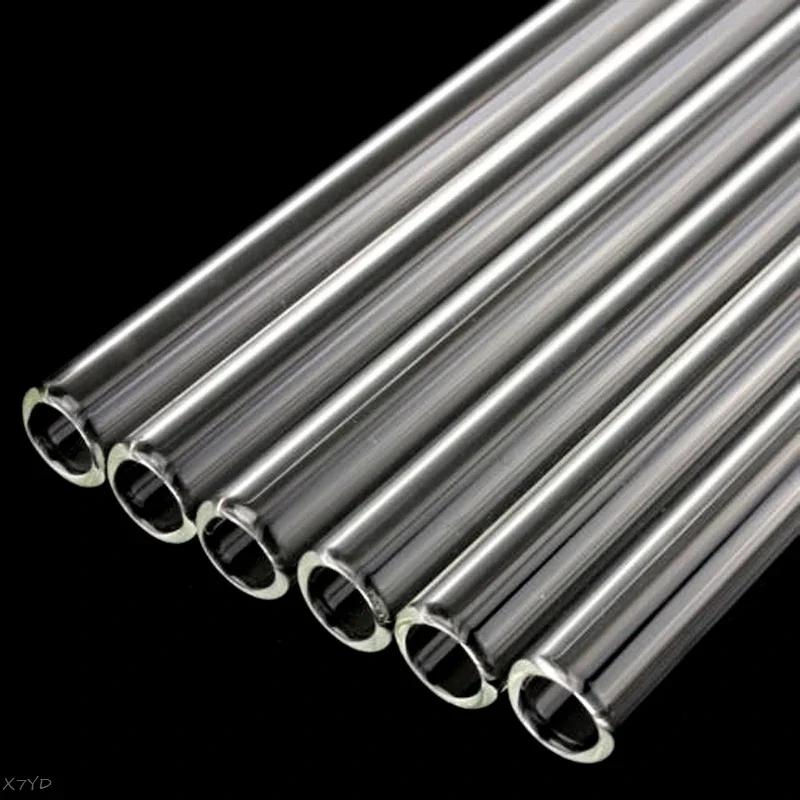 New Clear Glass 10mm Reusable Wedding Birthday Party Drinking Straws Thick Straws Drop Ship