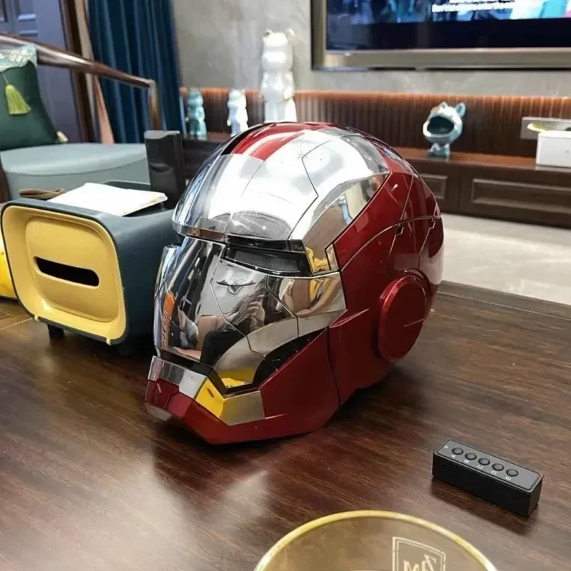 Mk5 New Marvel Iron Man Autoking 1/1  Helmet Remote And Voice Control Iron Man Automatic Helmet Mask With Led Light Boys Gift