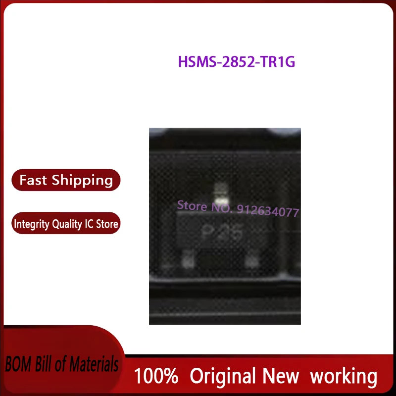 

10 шт. новый оригинальный HSMS-2852-TR1G посылка SOT-23 P2D P2 * RF детектор диод HSMS-2852 HSMS2852