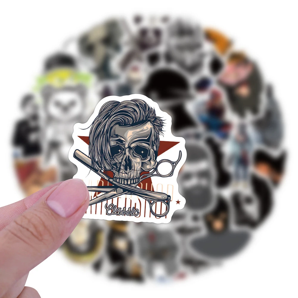 

10/30/60pcs Cool Gangster Gunman Graffiti Stickers Cartoon Decals Decoration Motorcycle Laptop Notebook Phone Creative Sticker