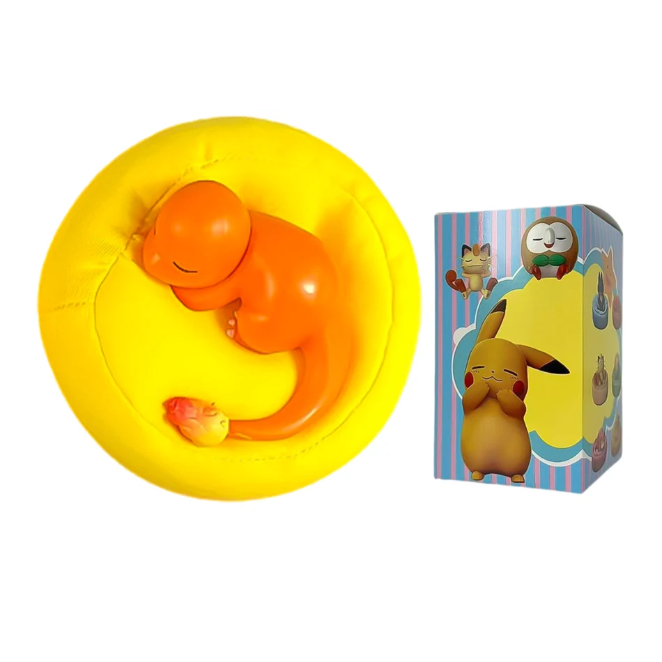 Anime Pokémon Blind Box Modellfigur 1-12 Stück Pikachu Schlaf-Serie Innenraumfigur Schlafende Position Spielzeug Geschenk für Freunde