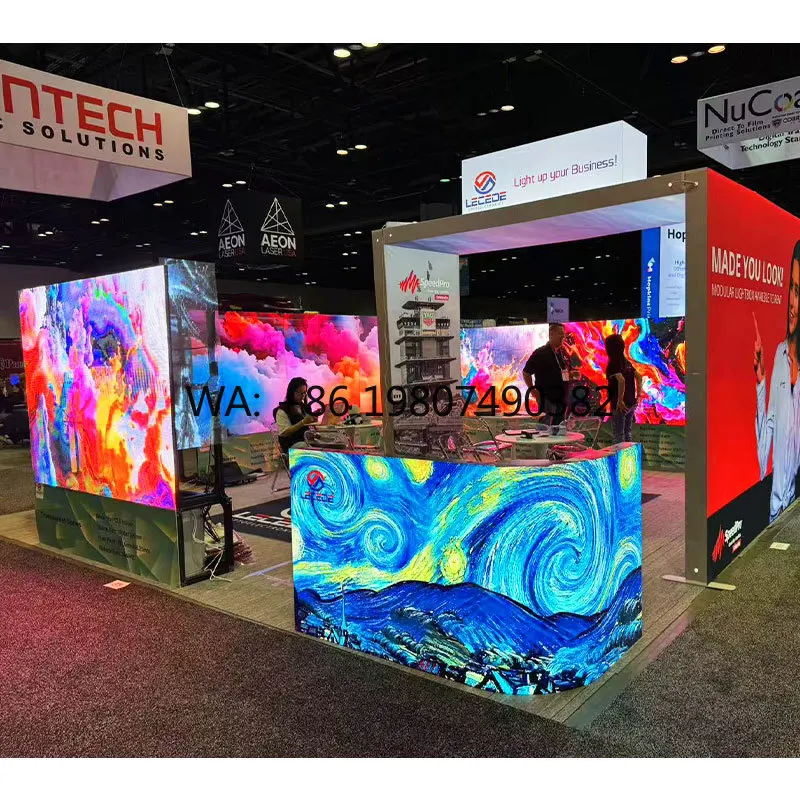 P2 Front Service Fixed LED Display High Resolution Indoor Commercial Advertising HD Video Wall Screen