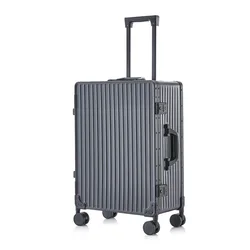 Export Aluminum Frame Luggage Mute Universal Wheel Trolley Case Boarding Bag Hand Large Capacity Suitcase Luggage with Wheels