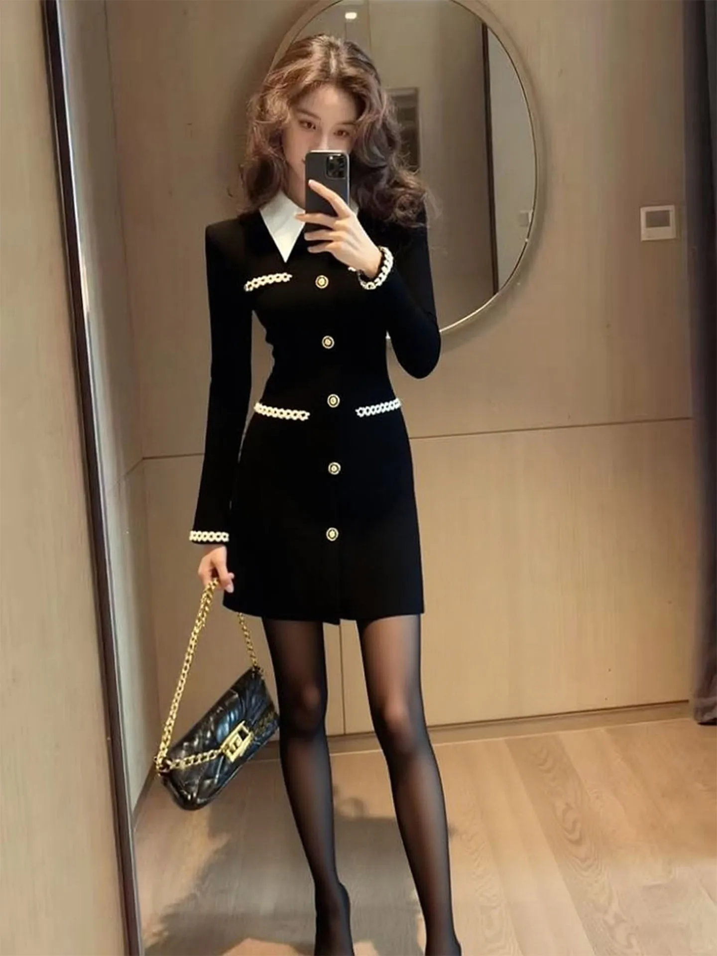 

Ele Bla Dr Spring Faion Высококачественная уникальная атмосфера Супер красивая Ele Aosphere Small Fraance Sle Хлопок...