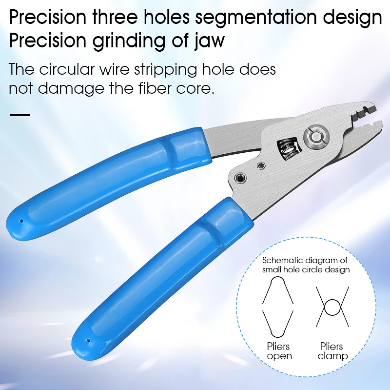 Pince à dénuder optique à fibre à trois ports VCFS-3 pour outils FTTH