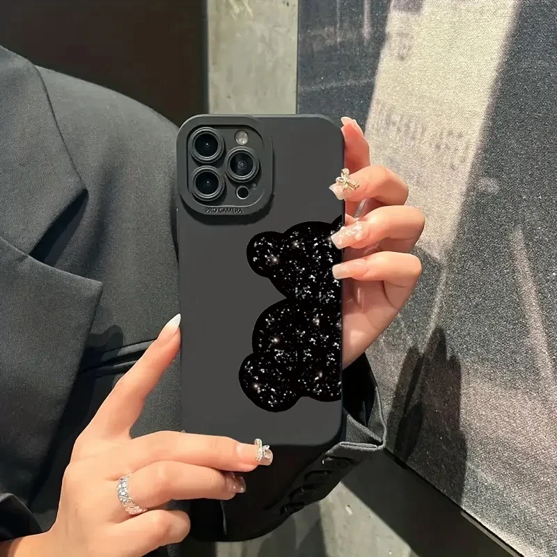 Floral Bear Painting Pupil Full Screen Phone Case For Samsung Galaxy Note S9 S10 S10E S20 FE S21 Plus Ultra 5G M31 Silicone Back